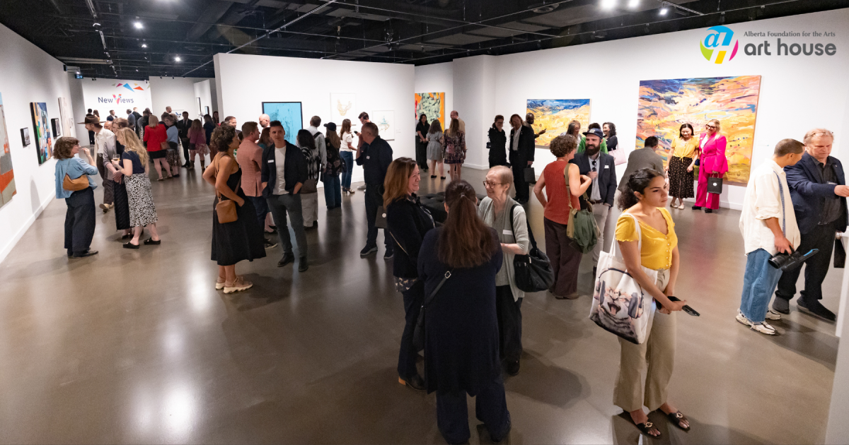 AFA art house opening September 10, 2025 - interior view of the art house gallery. Photo credit David Kotsibie